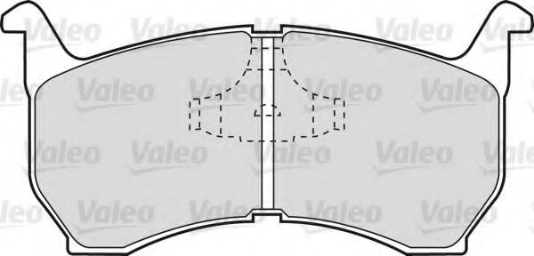 Imagine set placute frana,frana disc VALEO 540440