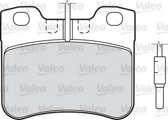 Imagine set placute frana,frana disc VALEO 540743