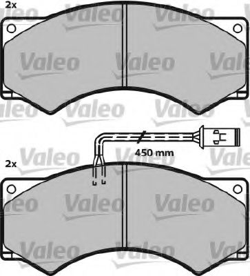 Imagine set placute frana,frana disc VALEO 541614