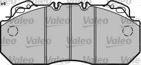 Imagine set placute frana,frana disc VALEO 541668