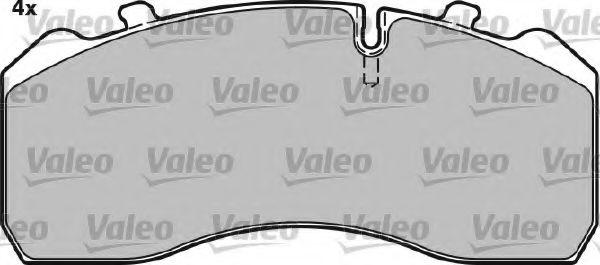 Imagine set placute frana,frana disc VALEO 541675