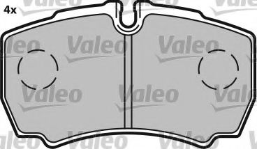 Imagine set placute frana,frana disc VALEO 541702