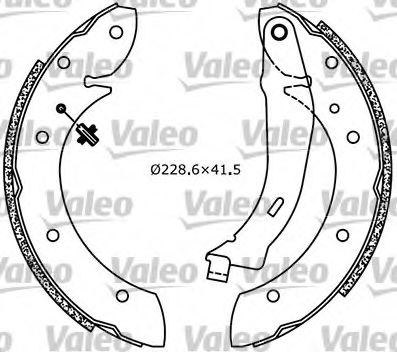 Imagine Set saboti frana VALEO 554616