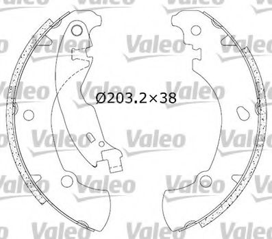 Imagine Set saboti frana VALEO 554740