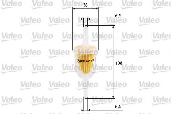 Imagine filtru combustibil VALEO 587000