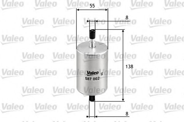 Imagine filtru combustibil VALEO 587002