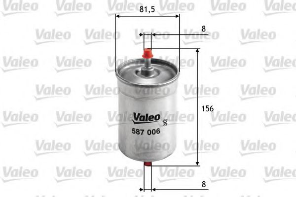 Imagine filtru combustibil VALEO 587006