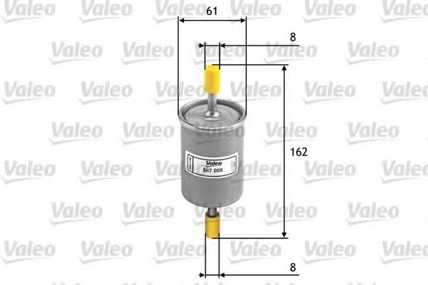 Imagine filtru combustibil VALEO 587008
