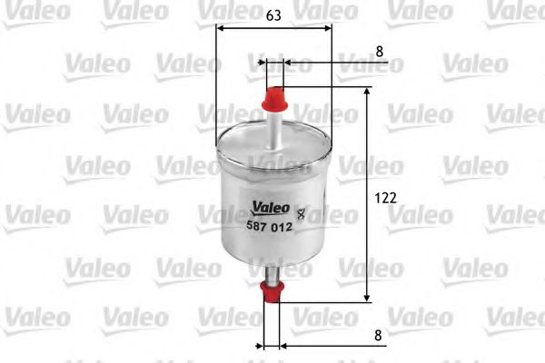 Imagine filtru combustibil VALEO 587012