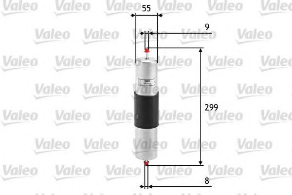 Imagine filtru combustibil VALEO 587014