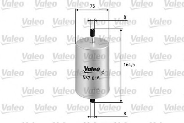 Imagine filtru combustibil VALEO 587016