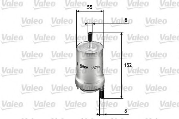 Imagine filtru combustibil VALEO 587021