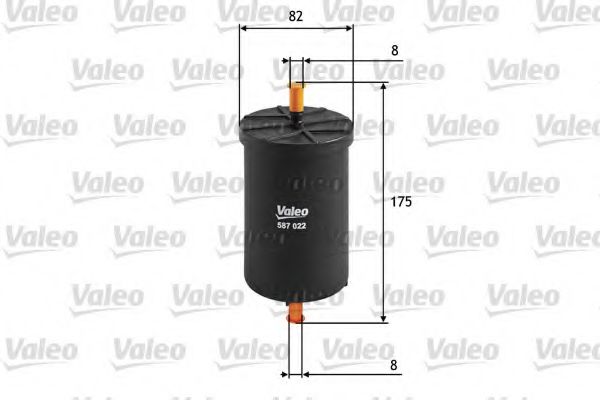 Imagine filtru combustibil VALEO 587022