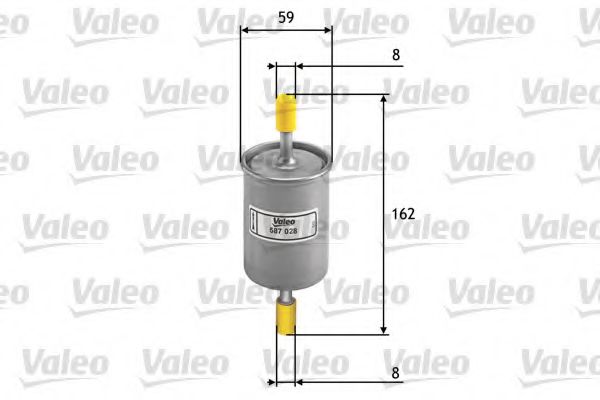 Imagine filtru combustibil VALEO 587028