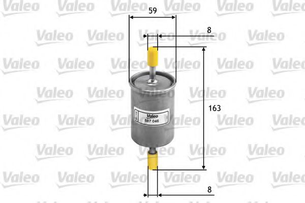 Imagine filtru combustibil VALEO 587046