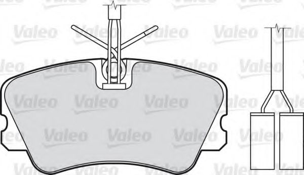 Imagine set placute frana,frana disc VALEO 598008