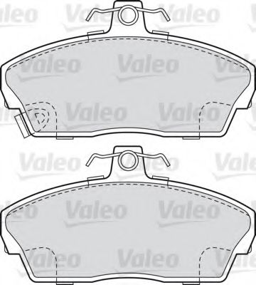 Imagine set placute frana,frana disc VALEO 598022