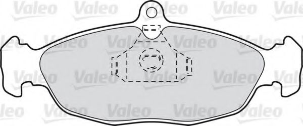 Imagine set placute frana,frana disc VALEO 598039