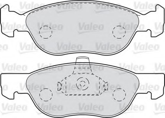 Imagine set placute frana,frana disc VALEO 598041