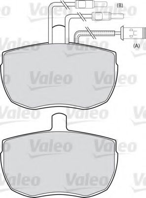 Imagine set placute frana,frana disc VALEO 598129