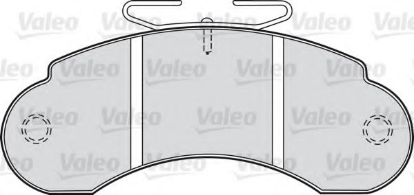 Imagine set placute frana,frana disc VALEO 598137