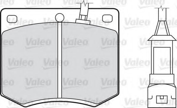 Imagine set placute frana,frana disc VALEO 598168