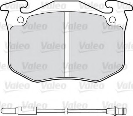 Imagine set placute frana,frana disc VALEO 598175