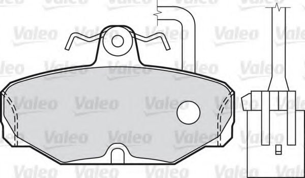 Imagine set placute frana,frana disc VALEO 598312