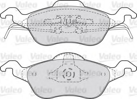 Imagine set placute frana,frana disc VALEO 598317