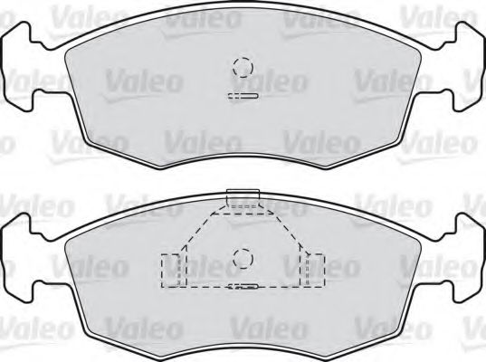 Imagine set placute frana,frana disc VALEO 598335