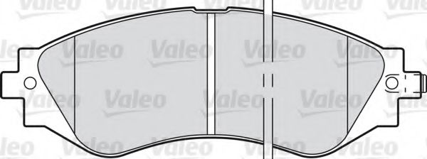 Imagine set placute frana,frana disc VALEO 598361