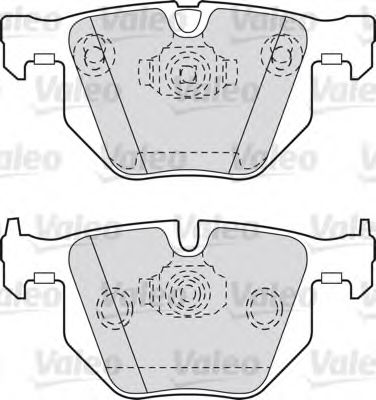 Imagine set placute frana,frana disc VALEO 598411