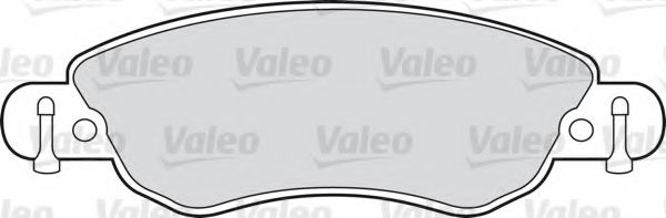 Imagine set placute frana,frana disc VALEO 598417