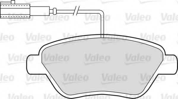 Imagine set placute frana,frana disc VALEO 598426