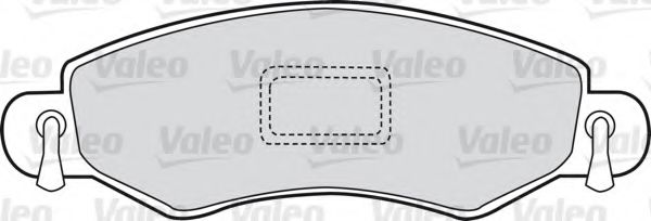 Imagine set placute frana,frana disc VALEO 598453