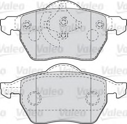 Imagine set placute frana,frana disc VALEO 598483