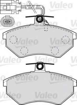 Imagine set placute frana,frana disc VALEO 598484