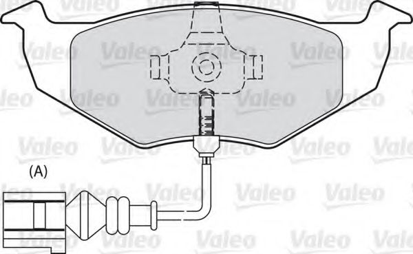 Imagine set placute frana,frana disc VALEO 598488