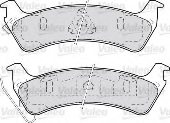 Imagine set placute frana,frana disc VALEO 598509