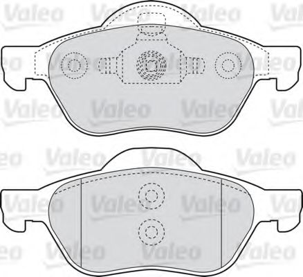 Imagine set placute frana,frana disc VALEO 598566