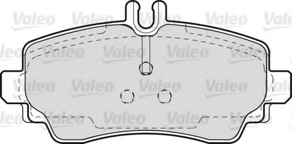 Imagine set placute frana,frana disc VALEO 598582