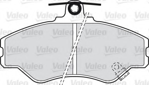 Imagine set placute frana,frana disc VALEO 598634