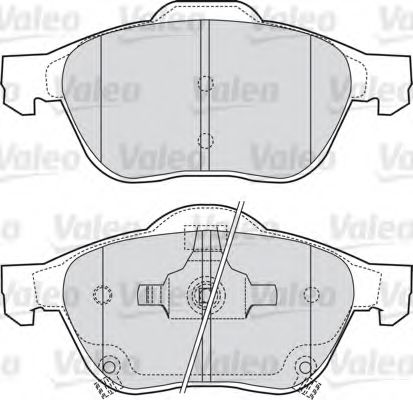 Imagine set placute frana,frana disc VALEO 598653