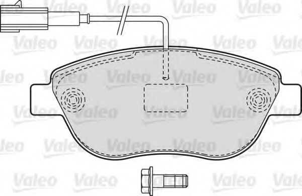 Imagine set placute frana,frana disc VALEO 598721