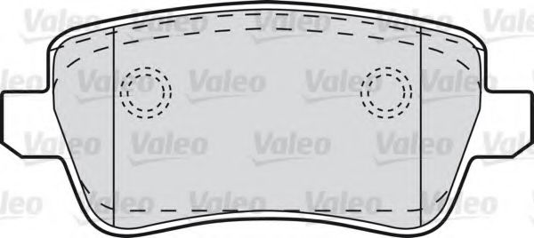 Imagine set placute frana,frana disc VALEO 598727