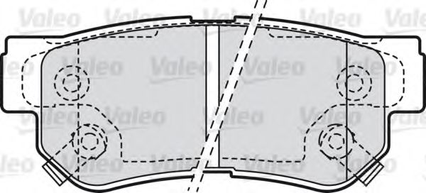 Imagine set placute frana,frana disc VALEO 598748