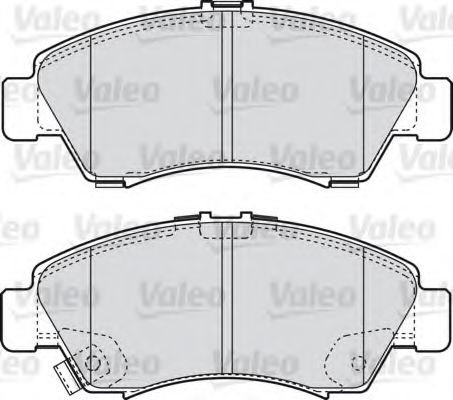 Imagine set placute frana,frana disc VALEO 598760