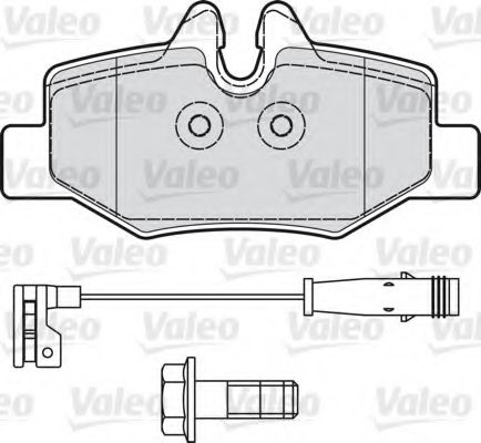 Imagine set placute frana,frana disc VALEO 598765