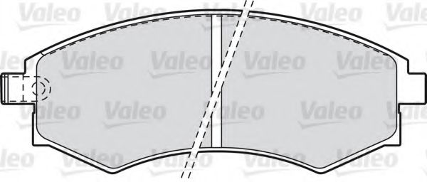 Imagine set placute frana,frana disc VALEO 598786