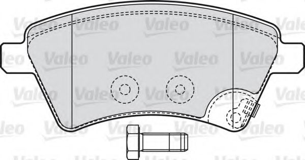 Imagine set placute frana,frana disc VALEO 598804